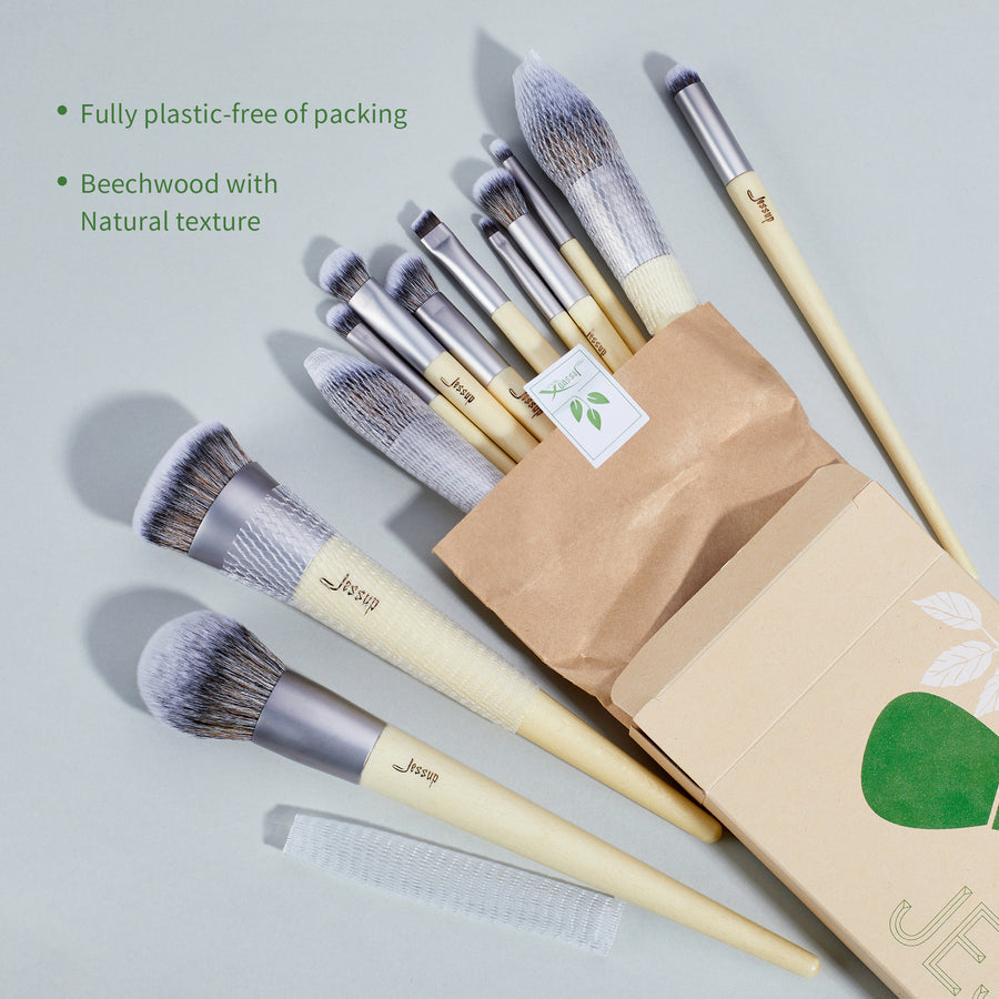 JESSUP - Sustainable and Eco-friendly Brush Set Low Waste 12Pcs