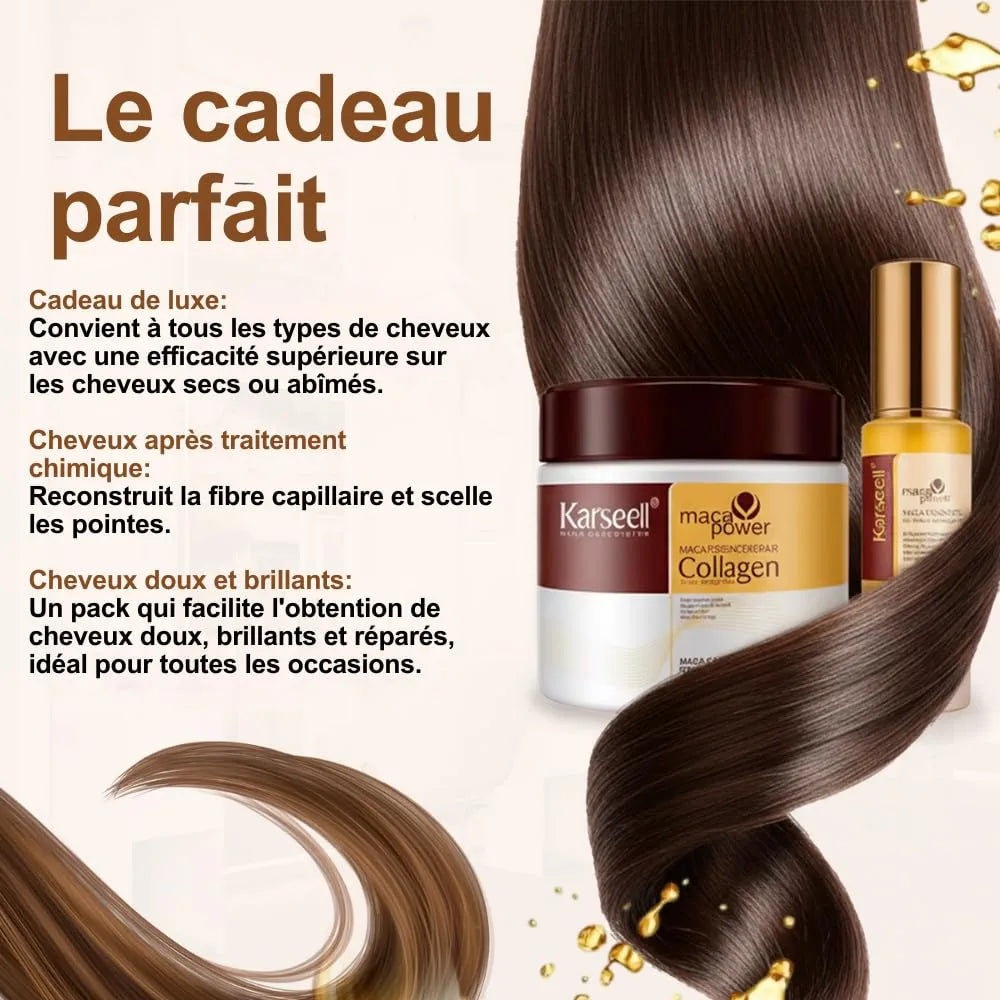 KARSEELL - DUO Karseell Masque Au Collagène 500ml + Macca Argan Essence Oil 50ml