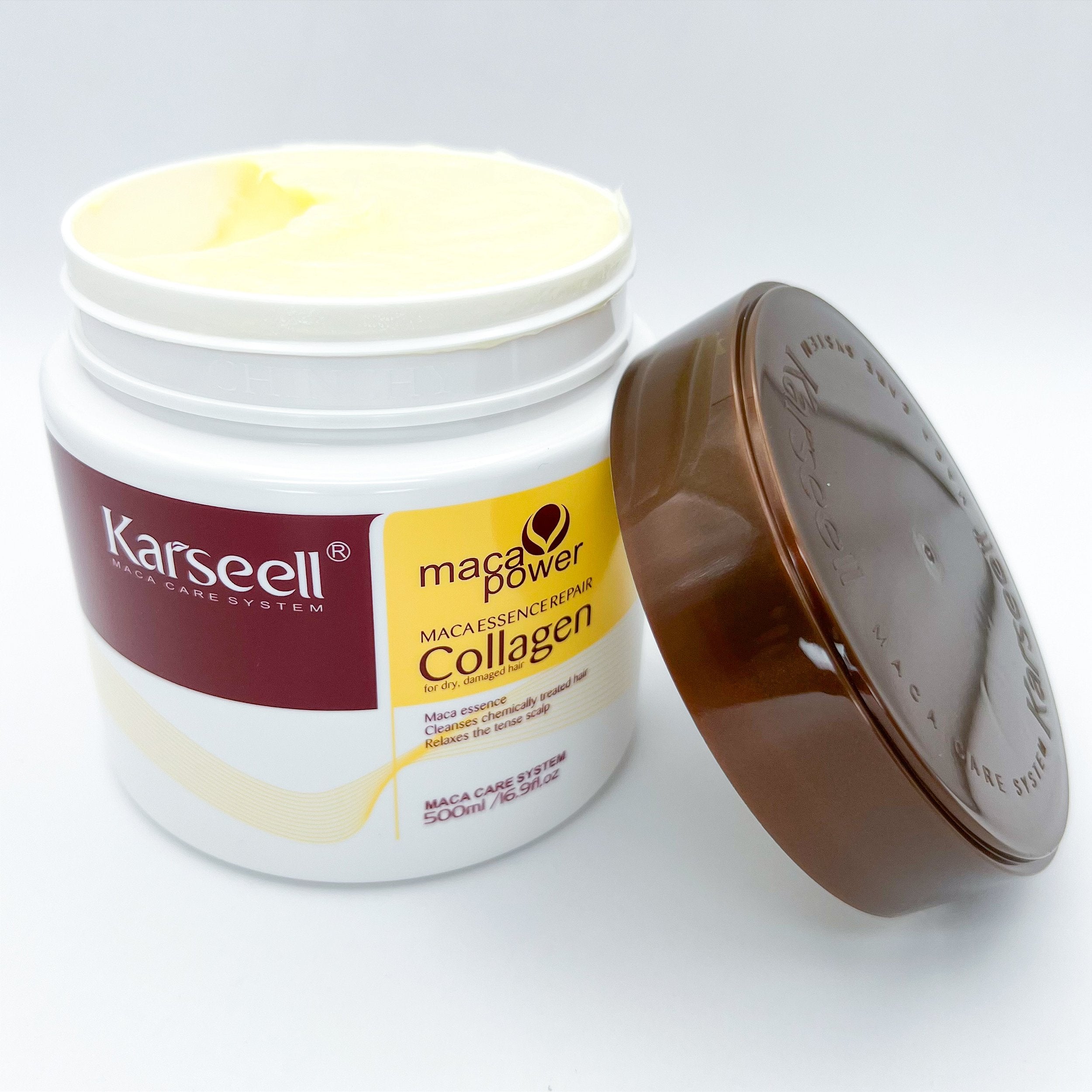 KARSEELL - Maca Essence Repair Collagen Hair Mask cheveux secs et abîmés - 500ml