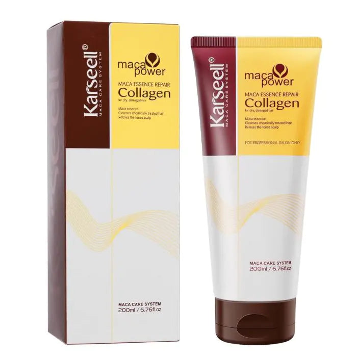 KARSEELL - Masque Capillaire Réparateur Anti-Frizz au Collagène Actif- 200ml