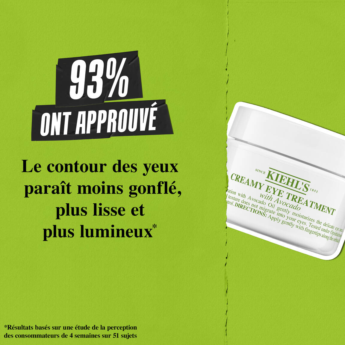 KIEHL'S - Creamy Eye Treatment Crème Contour des Yeux à l' avocat - 28g