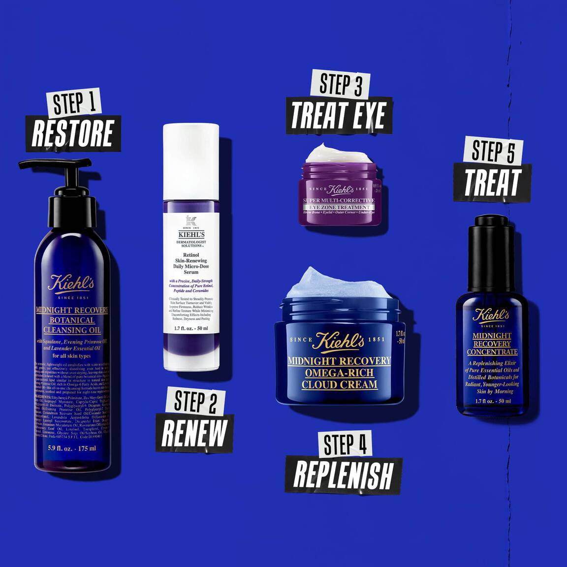 KIEHL'S - Midnight Recovery Concentrate, Concentré Régénérateur De Nuit - 15ml
