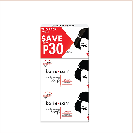 Kojie San - Pack Trio Savon de beauté éclaircissant faciale original - 135g x 3