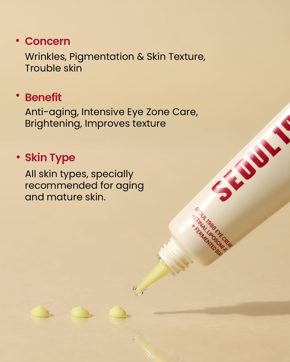 KSECRET SEOUL 1988 - Eye Cream Retinal Liposome 4% + Fermented Bean - 30ml
