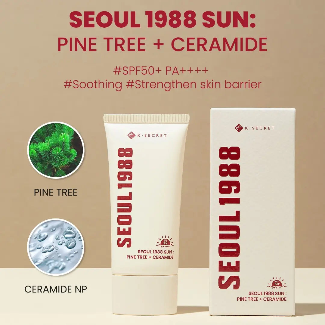 KSECRET SEOUL 1988 - Pine Tree + Ceramide Sunscreen SPF50 + PA ++++ 50ml