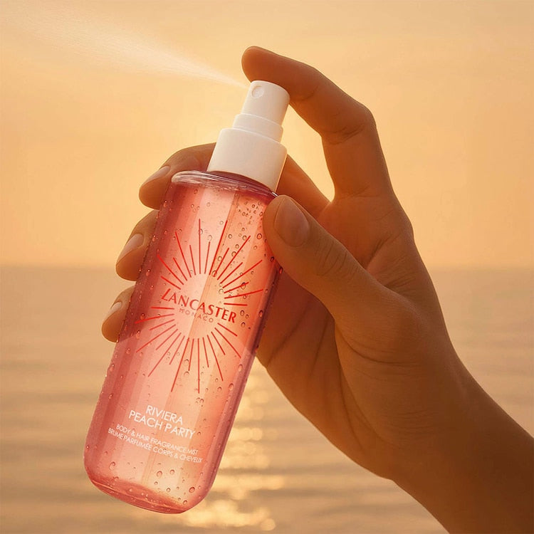 LANCASTER BEAUTY - Body & Hair Fragrance Mist - Riviera Peach Party 236ml