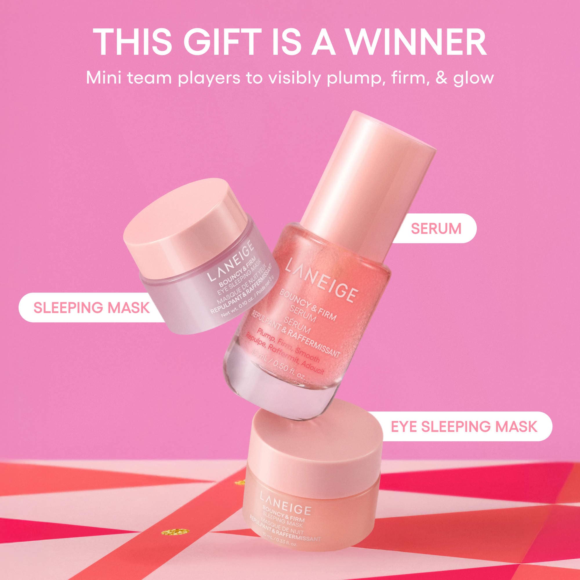 LANEIGE - Bouncy & Firm Mini Skin Treats ( 3pcs )