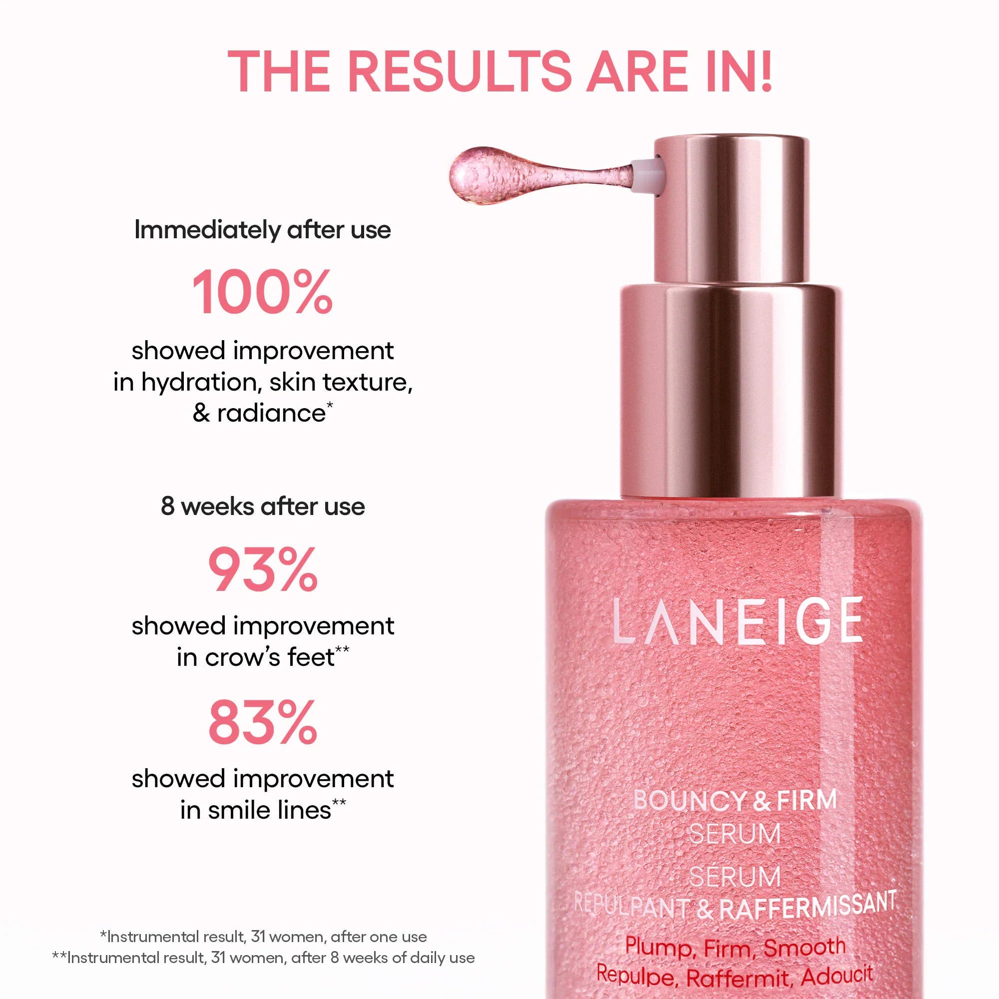LANEIGE - Bouncy & Firm Mini Skin Treats ( 3pcs )