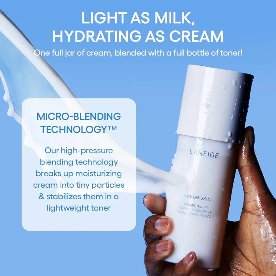 LANEIGE - Cream Skin Cerapeptide Refiner - Lotion Tonique et Hydrante - 170 ml
