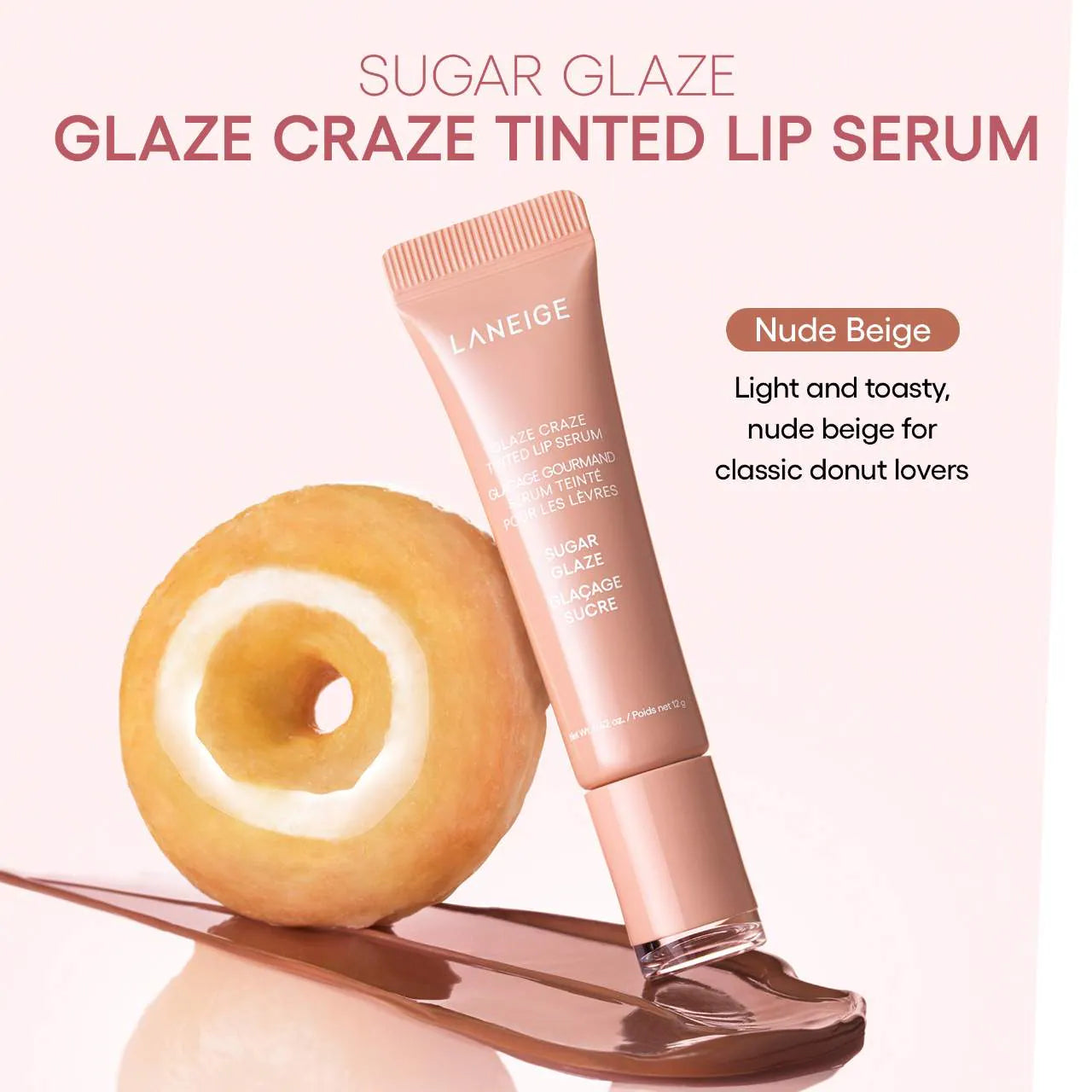 LANEIGE - Glaze Craze Tinted Lip Serum - réf Peach Glaze