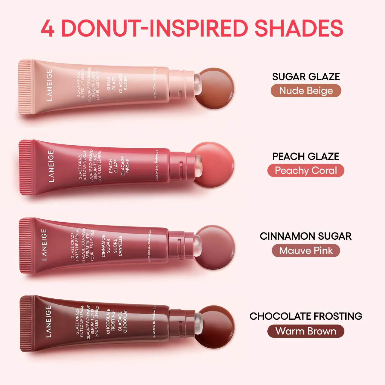 LANEIGE - Glaze Craze Tinted Lip Serum - réf Sugar Glaze