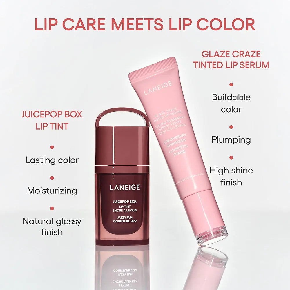 LANEIGE - JuicePop Box Lip Tint - Encre à Lèvres Hydratante - réf Electro Berry