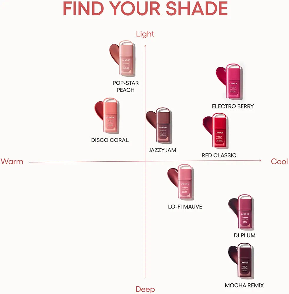 LANEIGE - JuicePop Box Lip Tint - Encre à Lèvres Hydratante - réf Red Classique