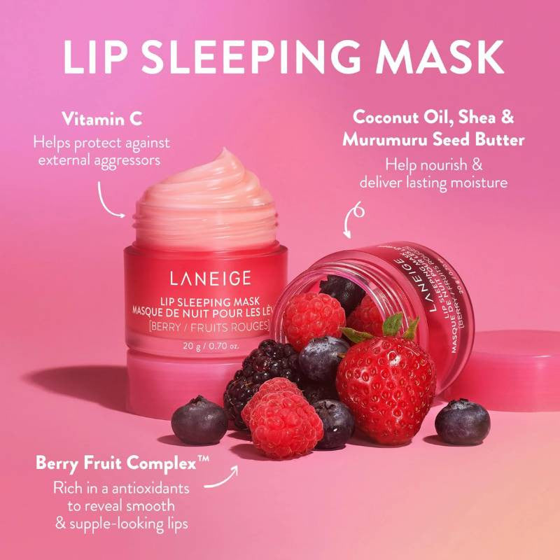 LANEIGE - Lip Sleeping Masque De Nuit Pour Les Lèvres - réf Berry 20g