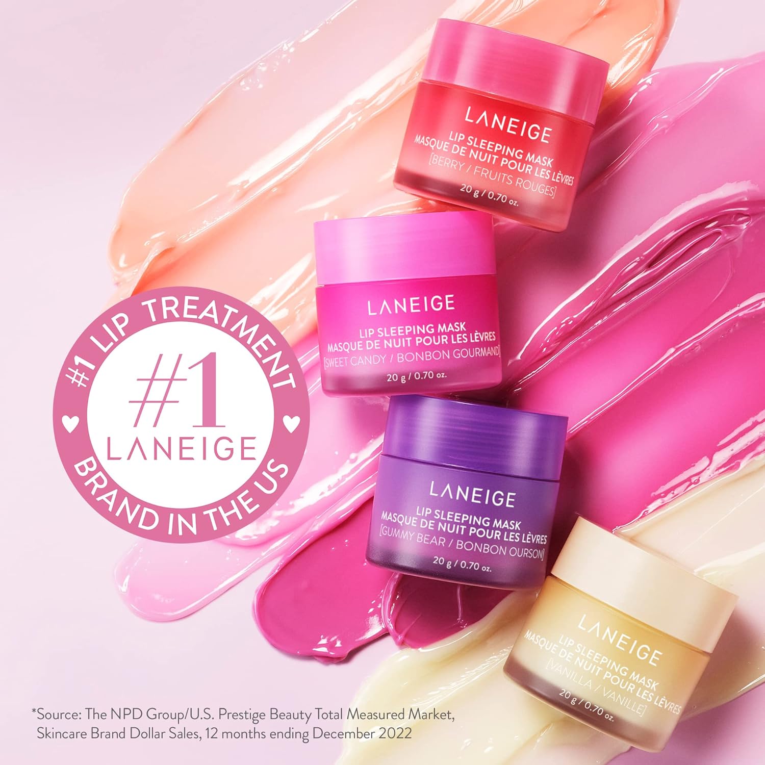 LANEIGE - Lip Sleeping Masque De Nuit Pour Les Lèvres - réf Mange 20g