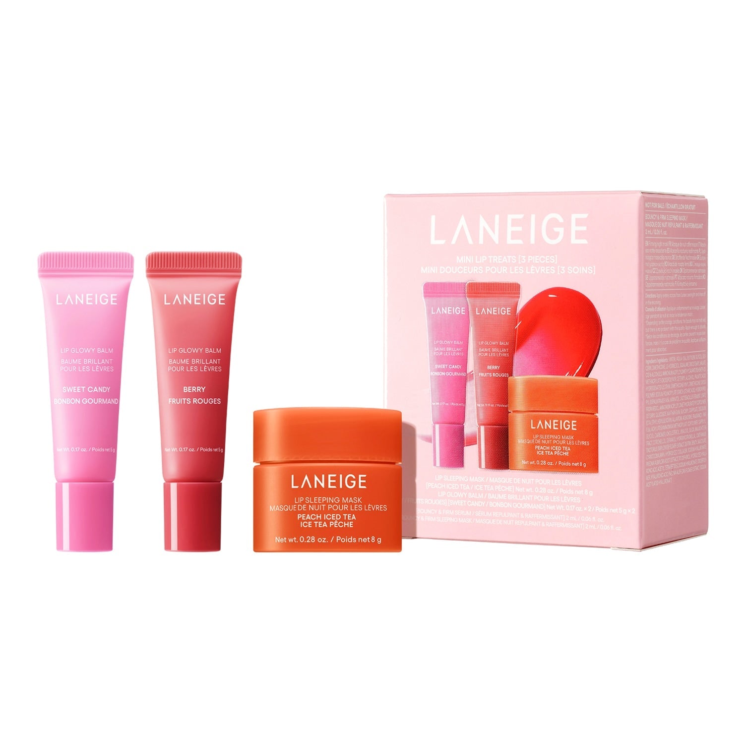 LANEIGE - Mini Lip Treats - Coffret Soin Hydratant Lèvres Jour & Nuit