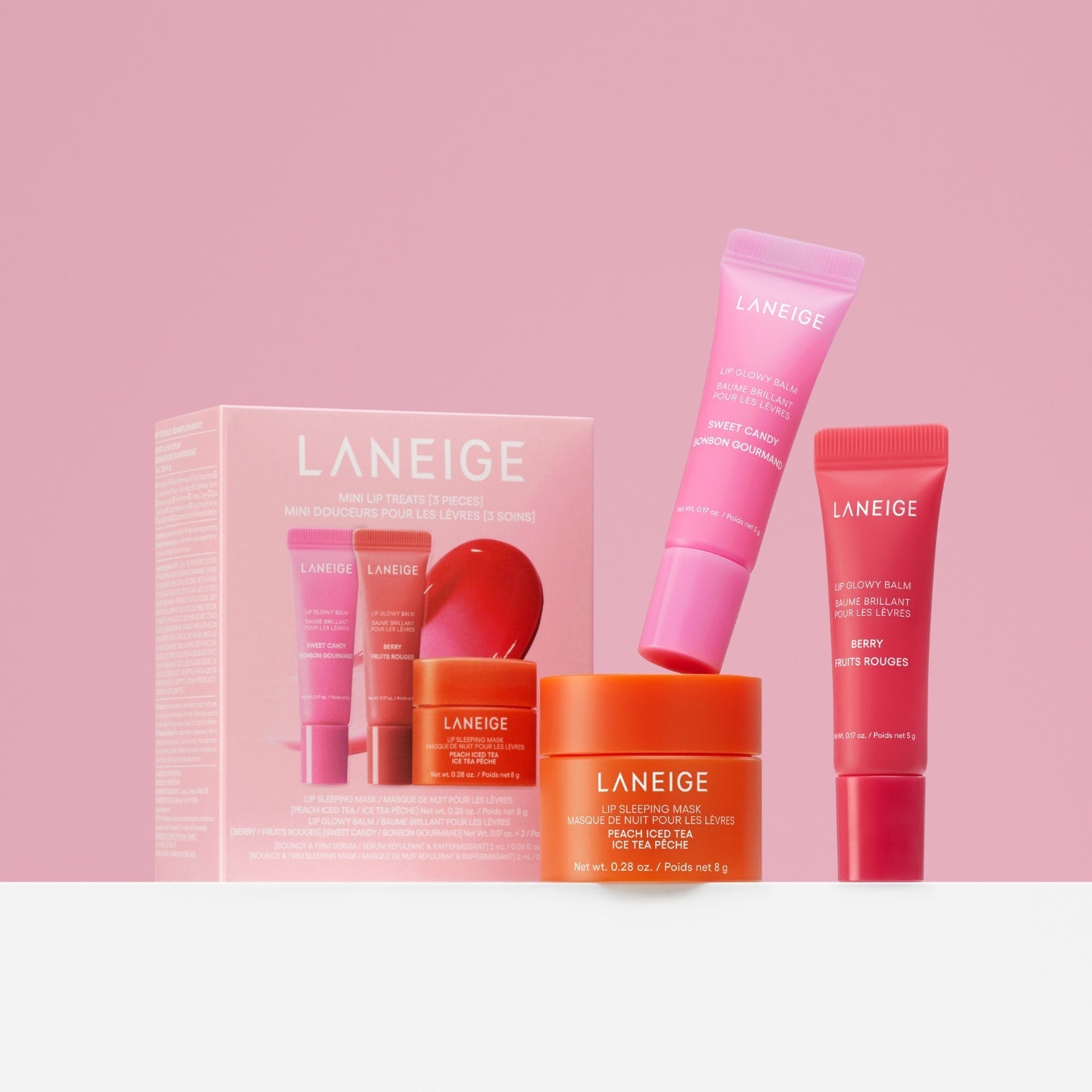 LANEIGE - Mini Lip Treats - Coffret Soin Hydratant Lèvres Jour & Nuit