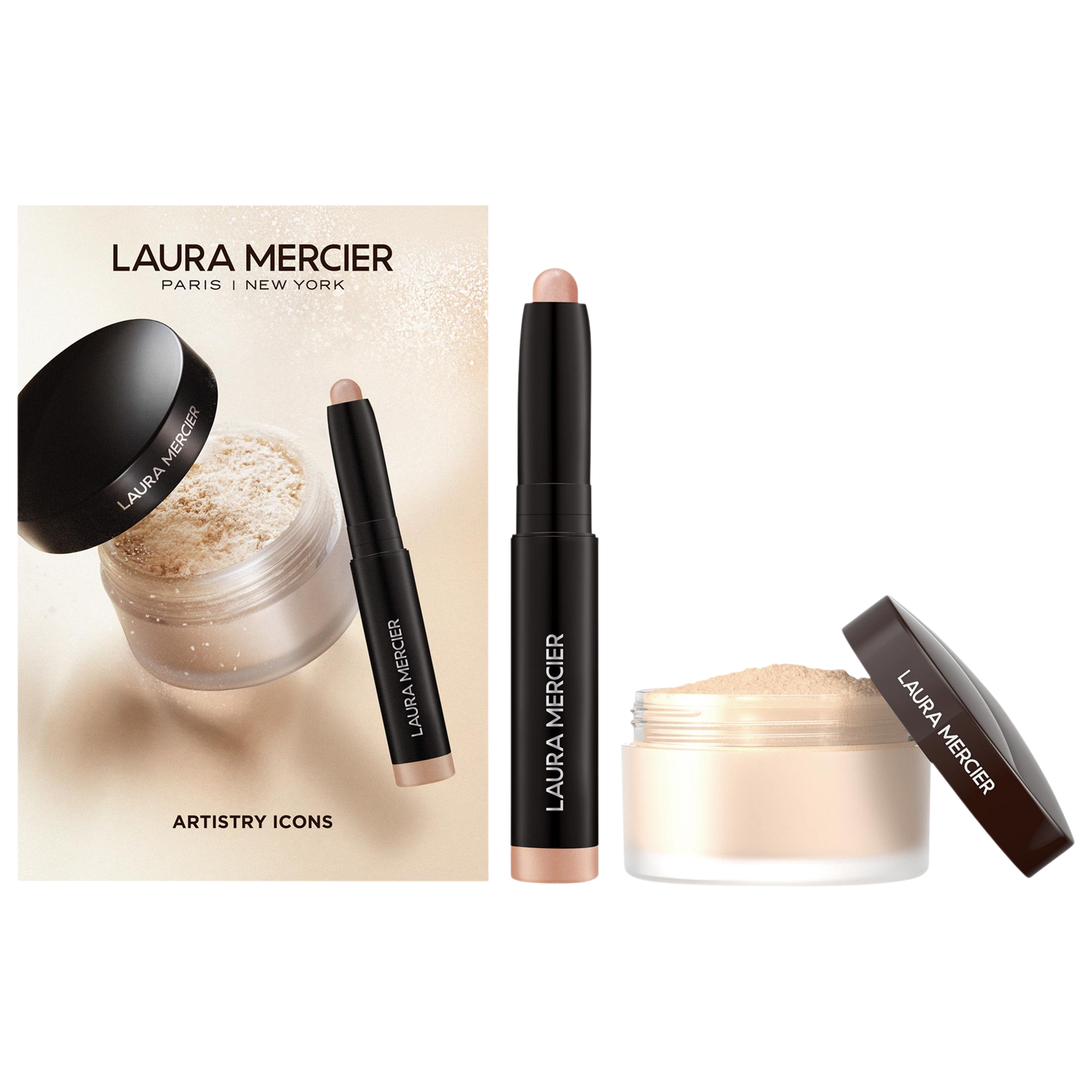 LAURA MERCIER - Mini Artistry Icons Loose Powder and Eyeshadow Set