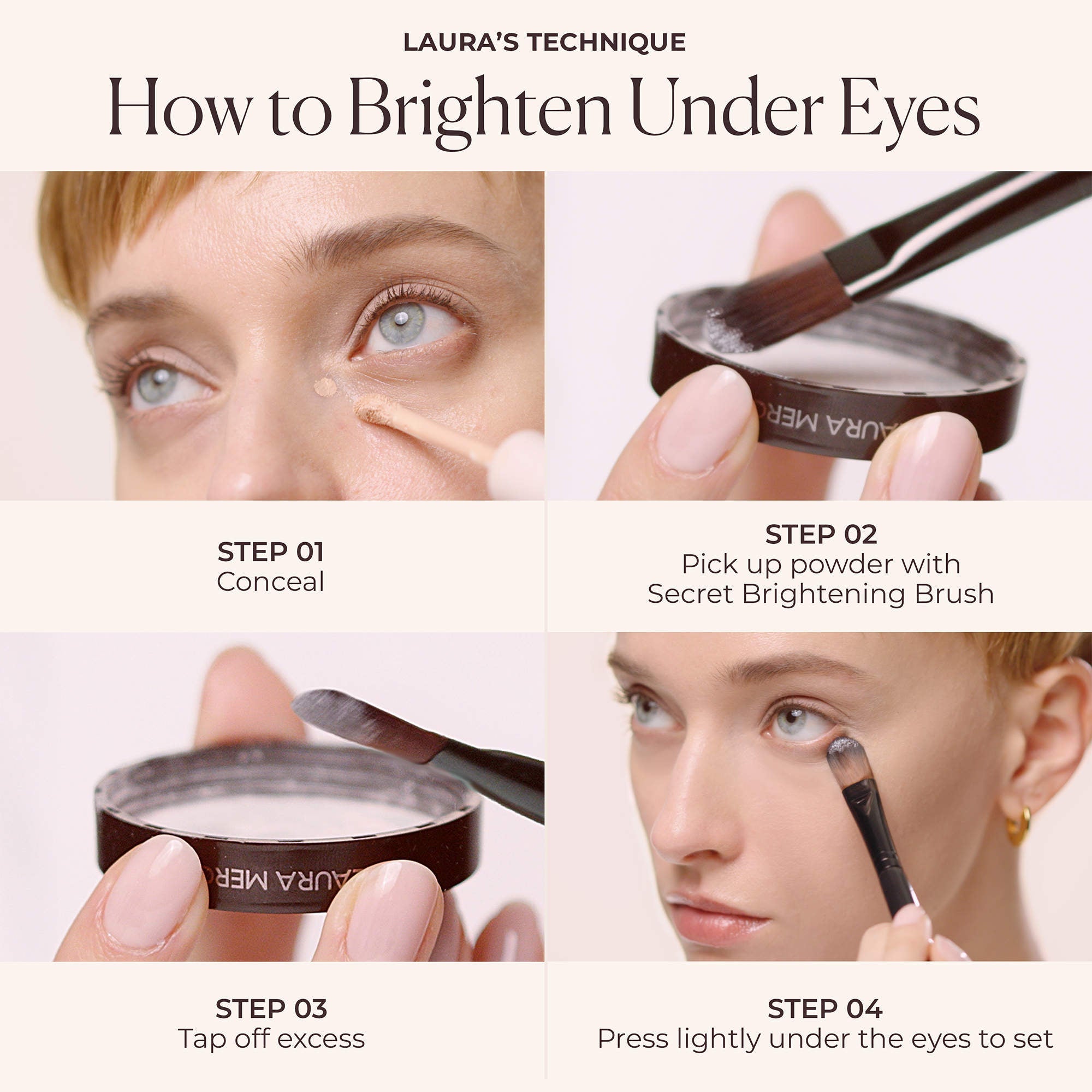 Laura Mercier - Secret Brightening Color Correcting Longwear Under Eye Setting Powder- Peach