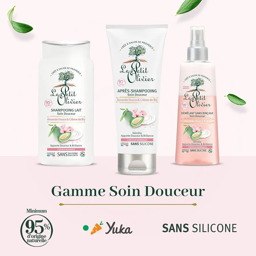LE PETIT OLIVIER - Après Shampoing Lait Soin Douceur Amande Douce Et Crème De Riz - 200ml