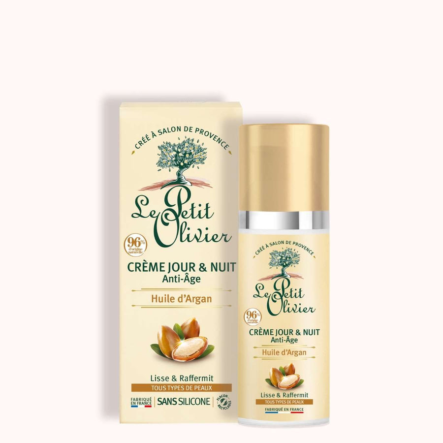 LE PETIT OLIVIER - Crème de Jour et Nuit Anti-âge Huile d'Argan Bio - 50ml