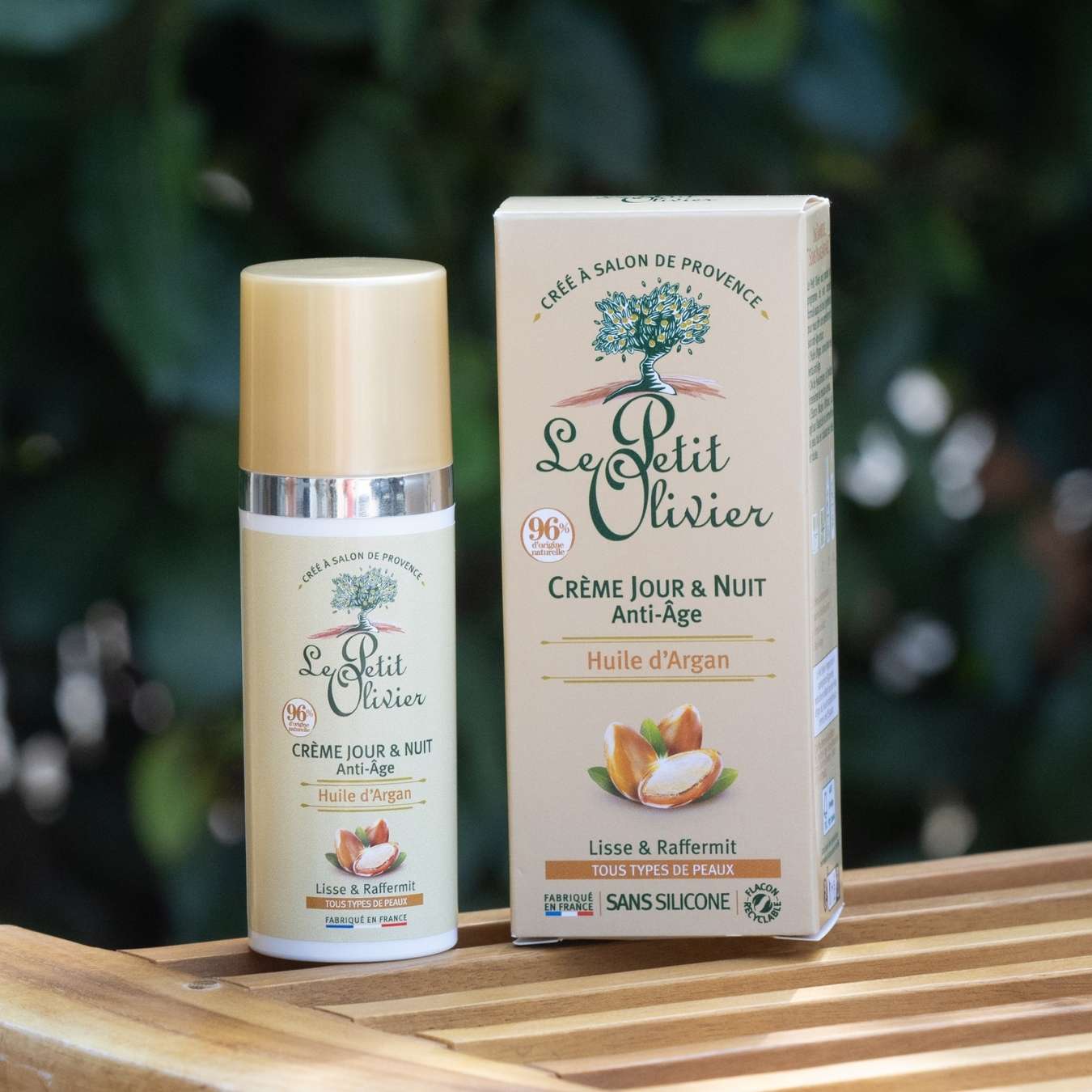 LE PETIT OLIVIER - Crème de Jour et Nuit Anti-âge Huile d'Argan Bio - 50ml