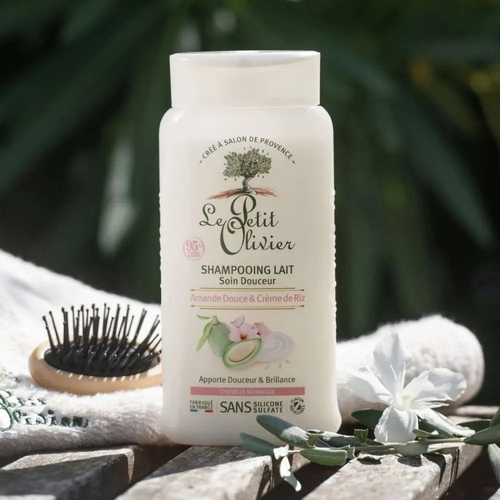 LE PETIT OLIVIER - Duo Shampooing et Après Shampooing Lait Soin Douceur Amande Douce Et Crème De Riz - 250ml crème pour