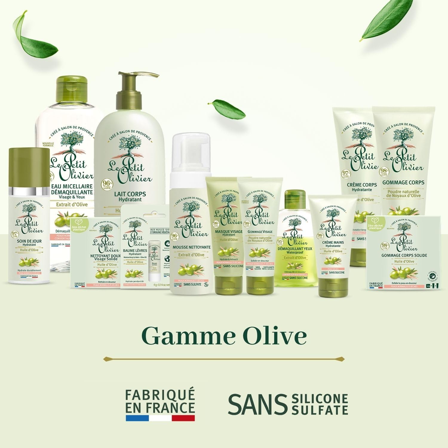 LE PETIT OLIVIER - Eau Micellaire Démaquillante Visage et Yeux Extraits Olive - 400ml