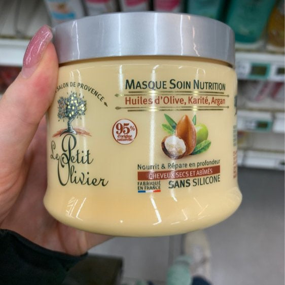 LE PETIT OLIVIER - Masque Nutrition Huiles d'olives Karité et Argan - 330ml