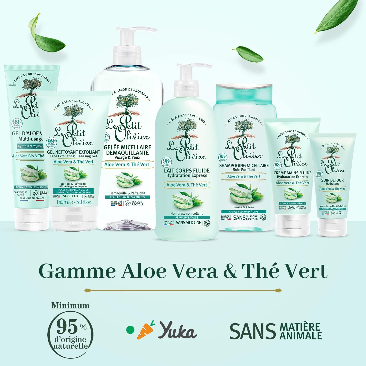 LE PETIT OLIVIER - Shampooing Micellaire Purifiant Aloe Vera et Thé Vert - 250ml