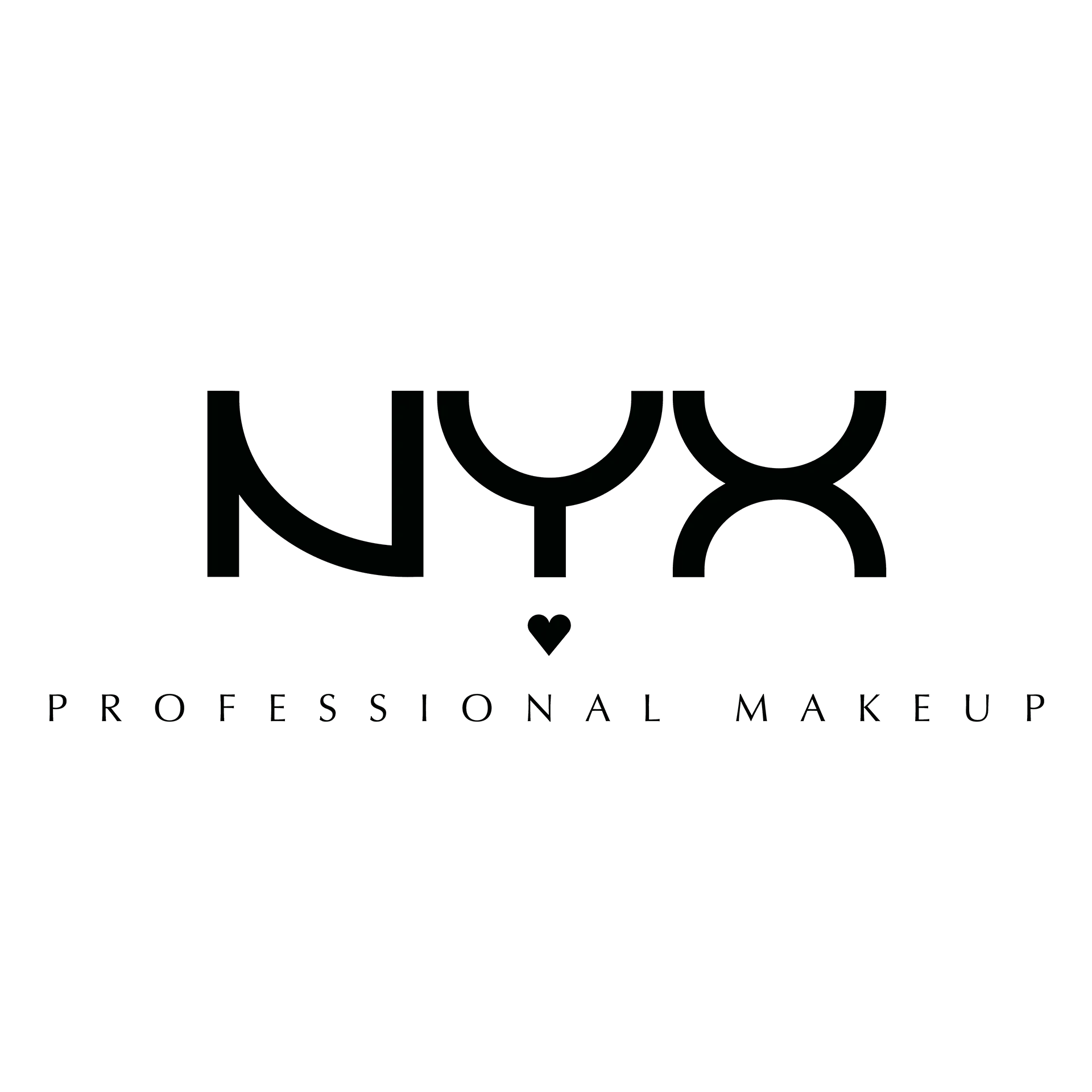 L’image affiche un logo sombre et léger pour l’nyx cosmetics.