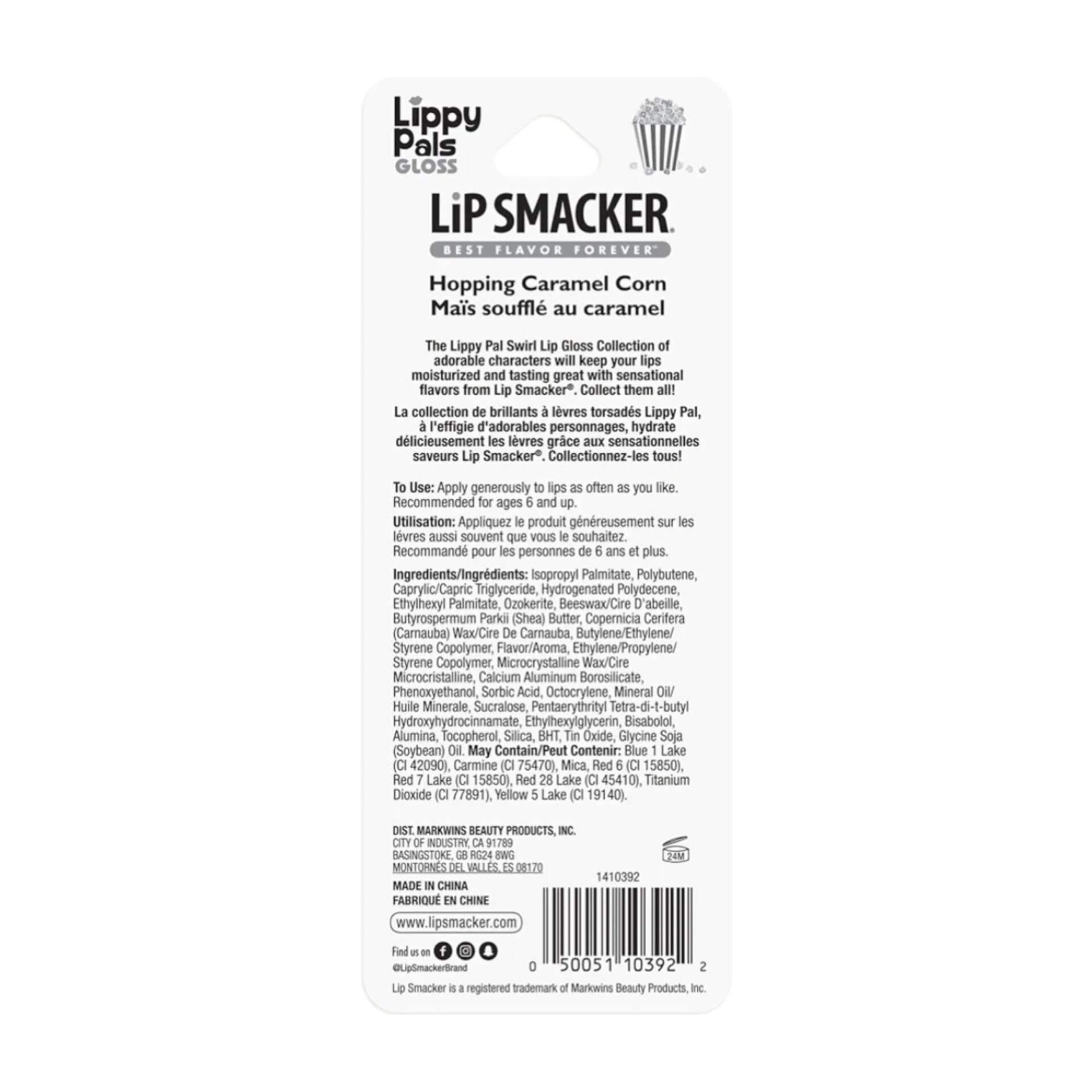 LIP SMACKER - Baume à lèvres Lippy Pals Glow - réf Lapin
