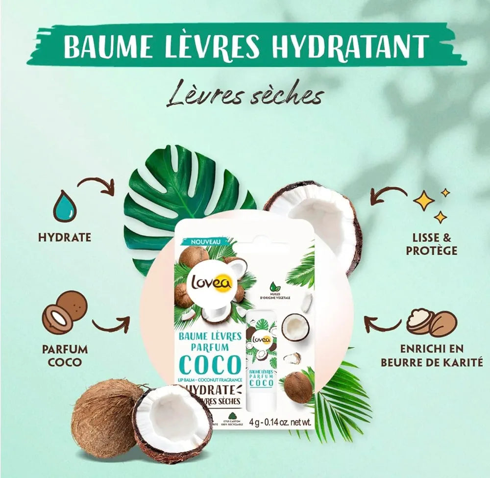 LOVEA - Baume Lèvres Parfum Coco - 4g