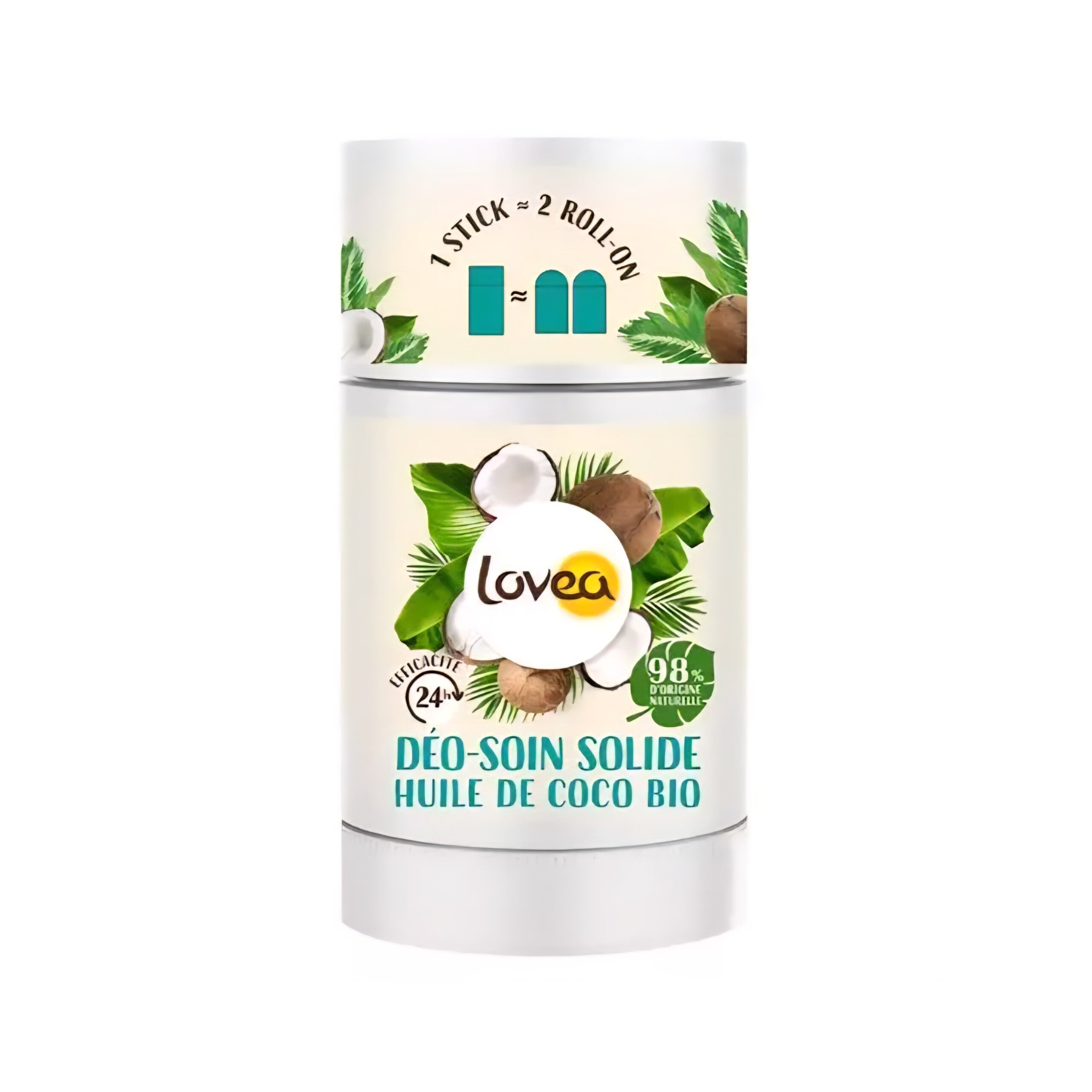 LOVEA - Déo-Soin Solide à l'huile de Coco Bio - 50g