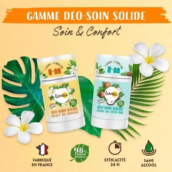 LOVEA - Déo-Soin Solide à l'huile de Monoï - 50g