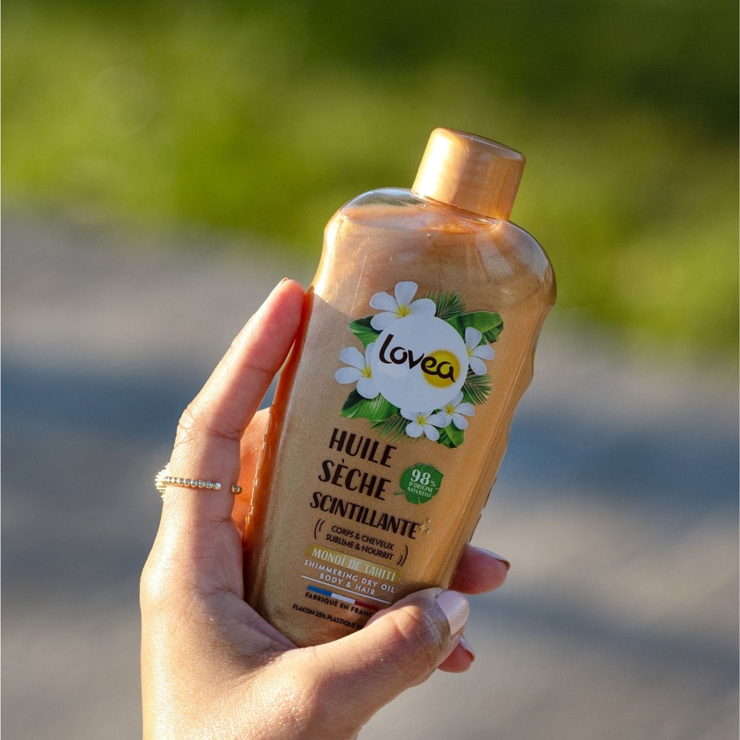 LOVEA - Huile Sèche Scintillante Monoï de Tahiti - 150ml