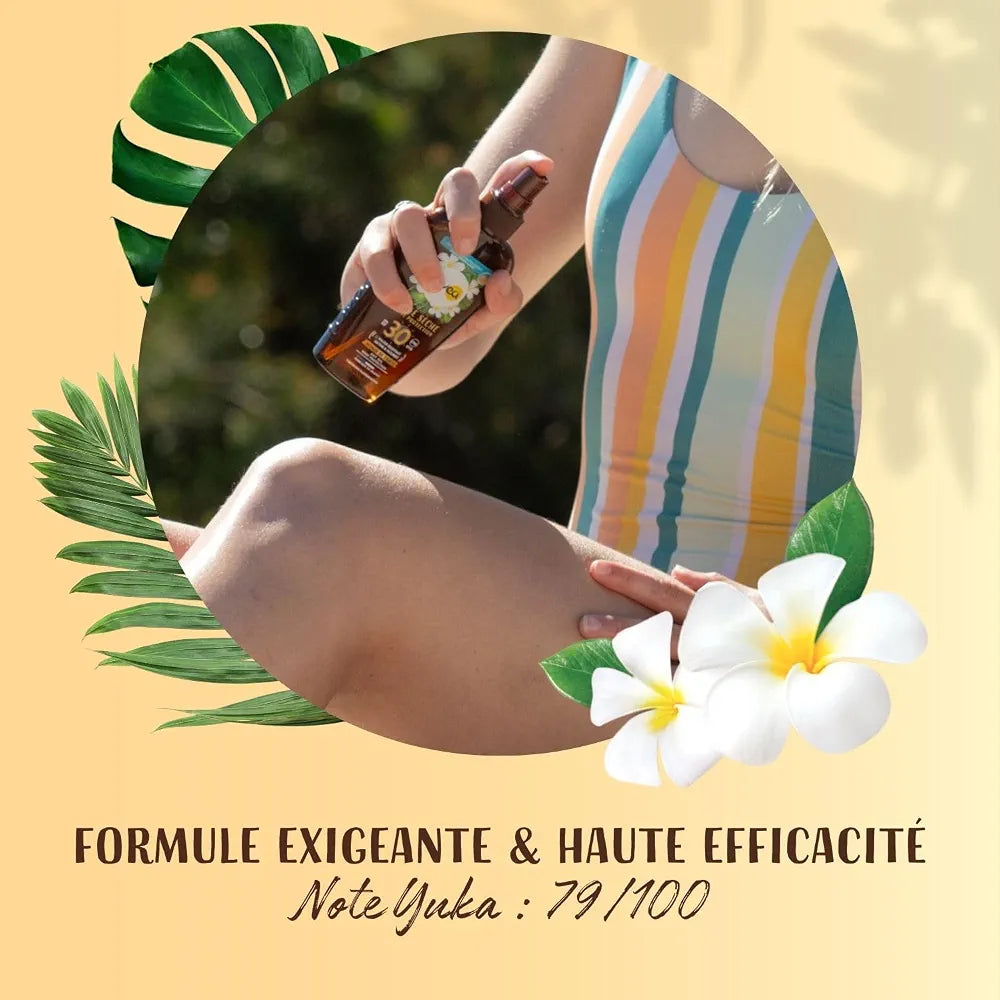 LOVEA - Huile Sèche SPF30 Moyenne Protection Monoï de Tahiti - 150ml
