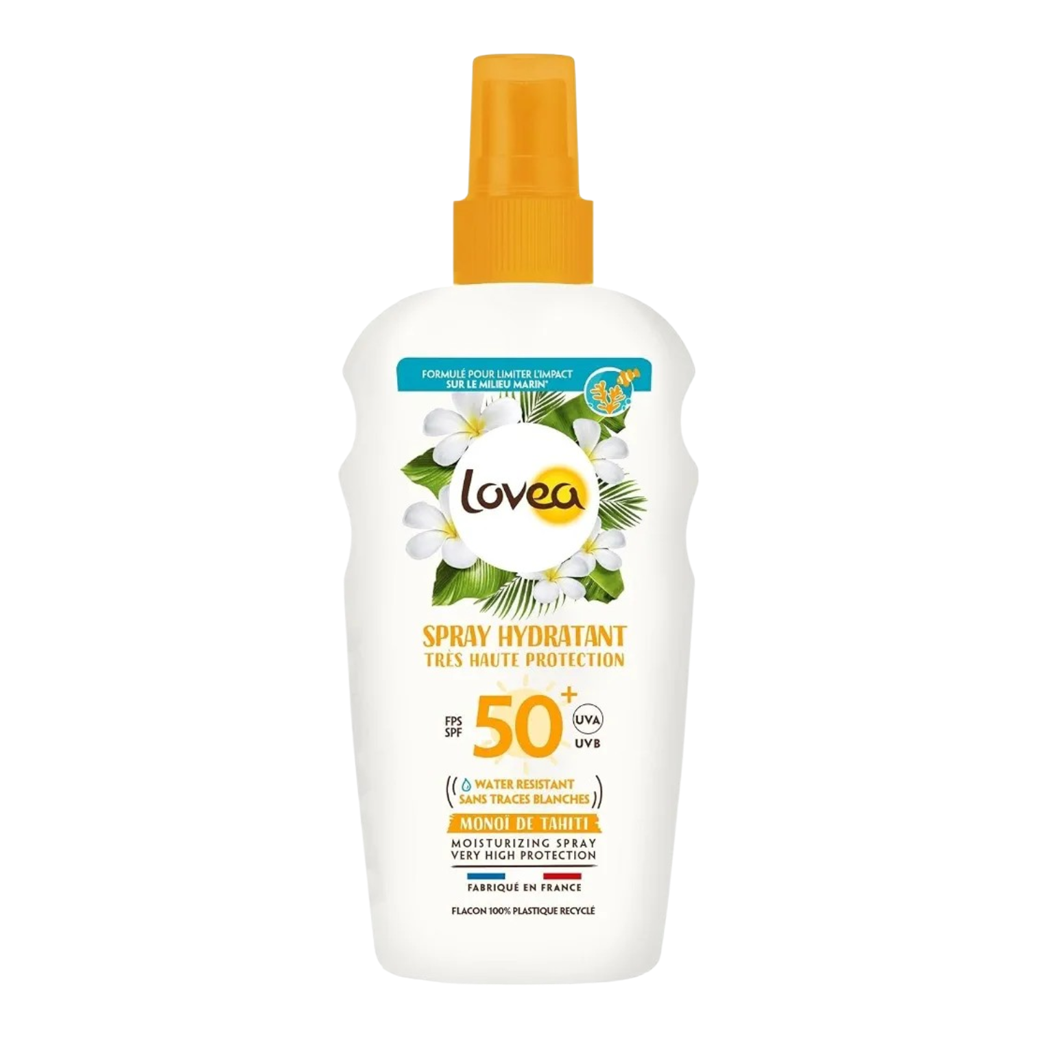 LOVEA - Spray Hydratant SPF50 Très Haute Protection Monoï de Tahiti - 150ml
