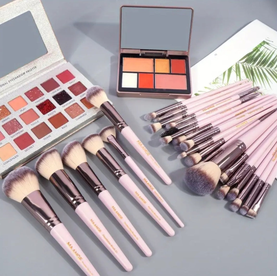 MAANGE - Ensemble de pinceaux de maquillage (30 pièces + Sac )