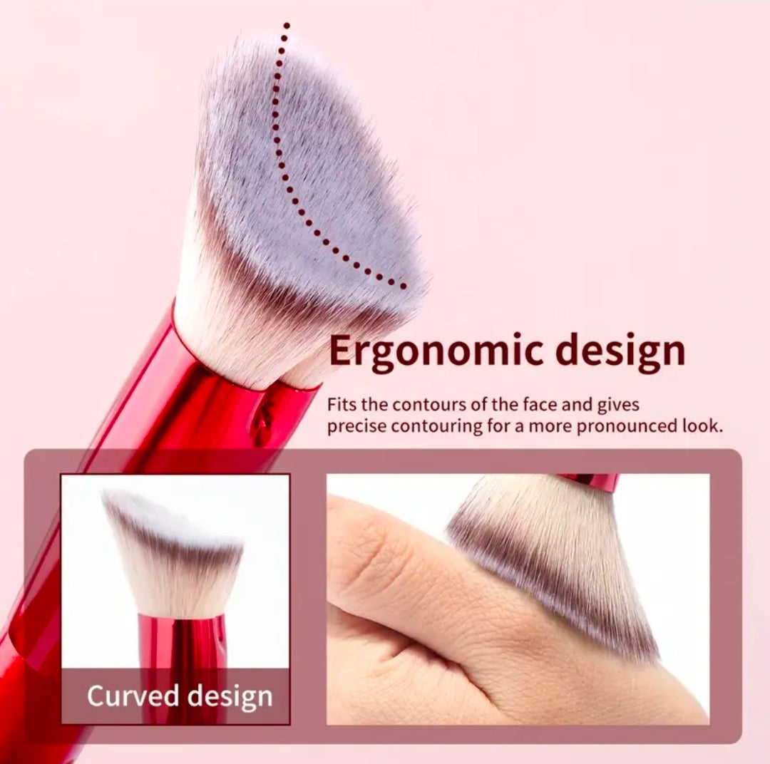 MAANGE - Ensemble de pinceaux de maquillage Red 6 pièces