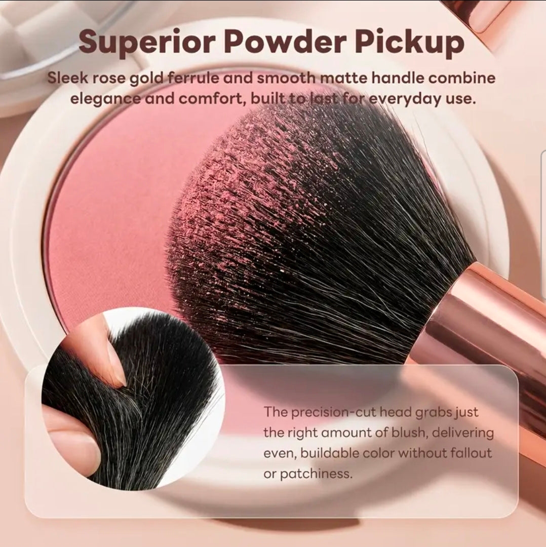 MAANGE - Ensemble de pinceaux de maquillage Rose Gold ( 15 pièces )