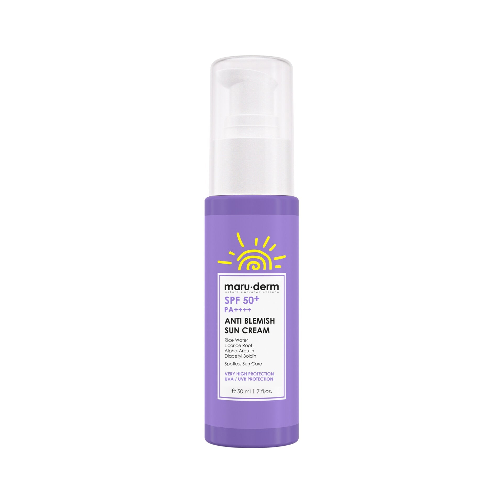 MARUDERM - Crème Solaire Anti-Imperfections SPF 50+  50ml