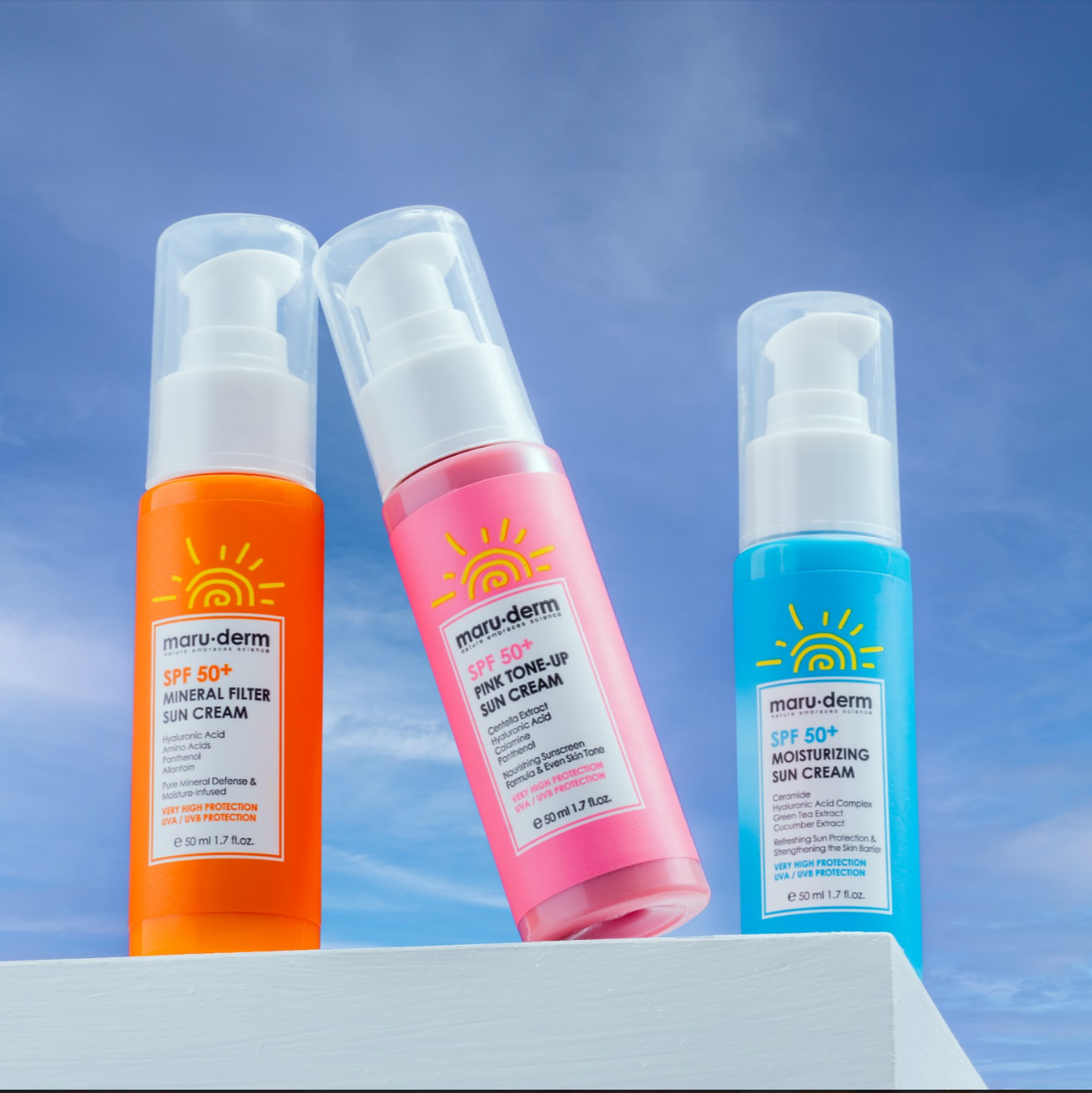 MARUDERM - Crème Solaire Hydratante SPF 50+ 50ml