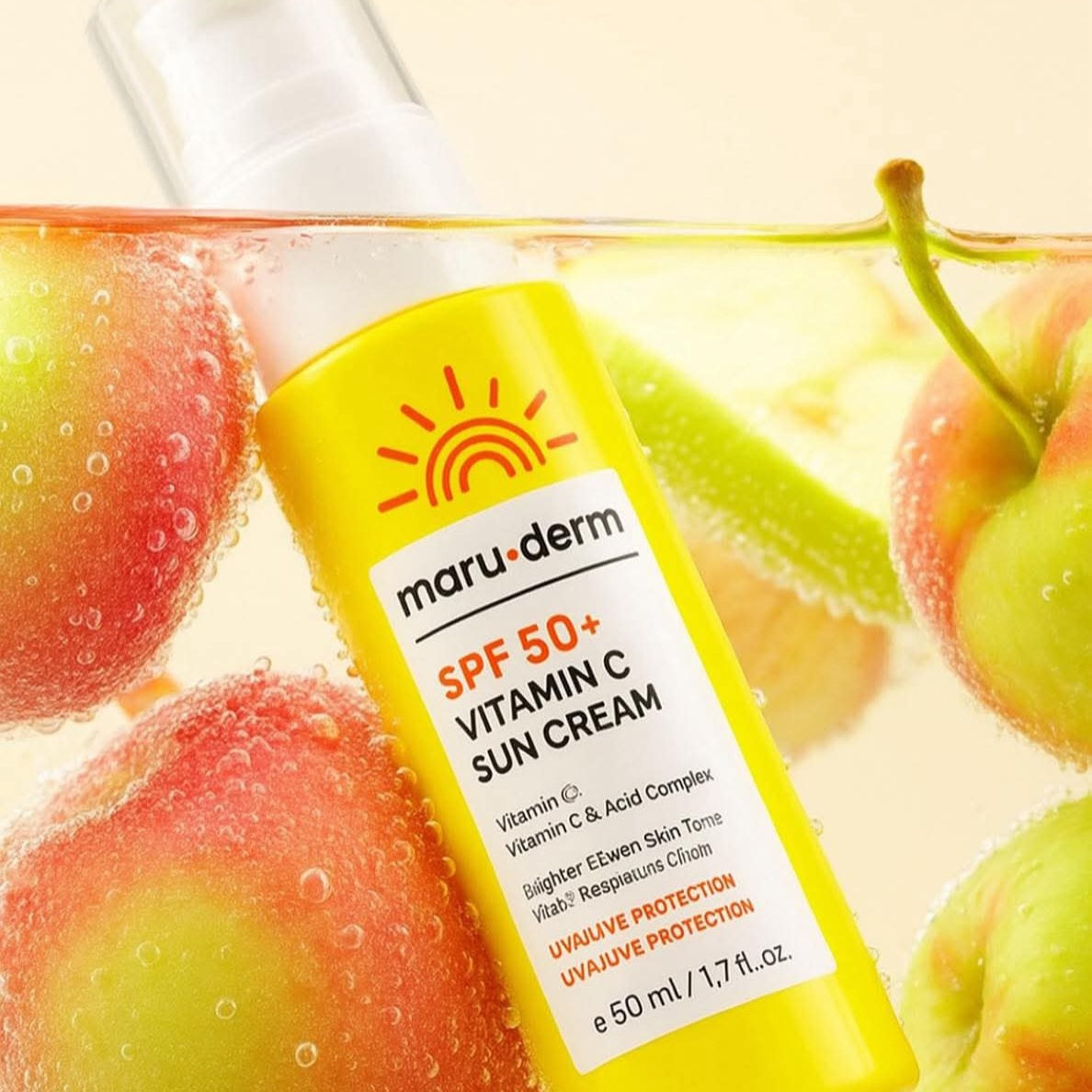 MARUDERM - Crème Solaire SPF 50+ à la Vitamine C - 50ml