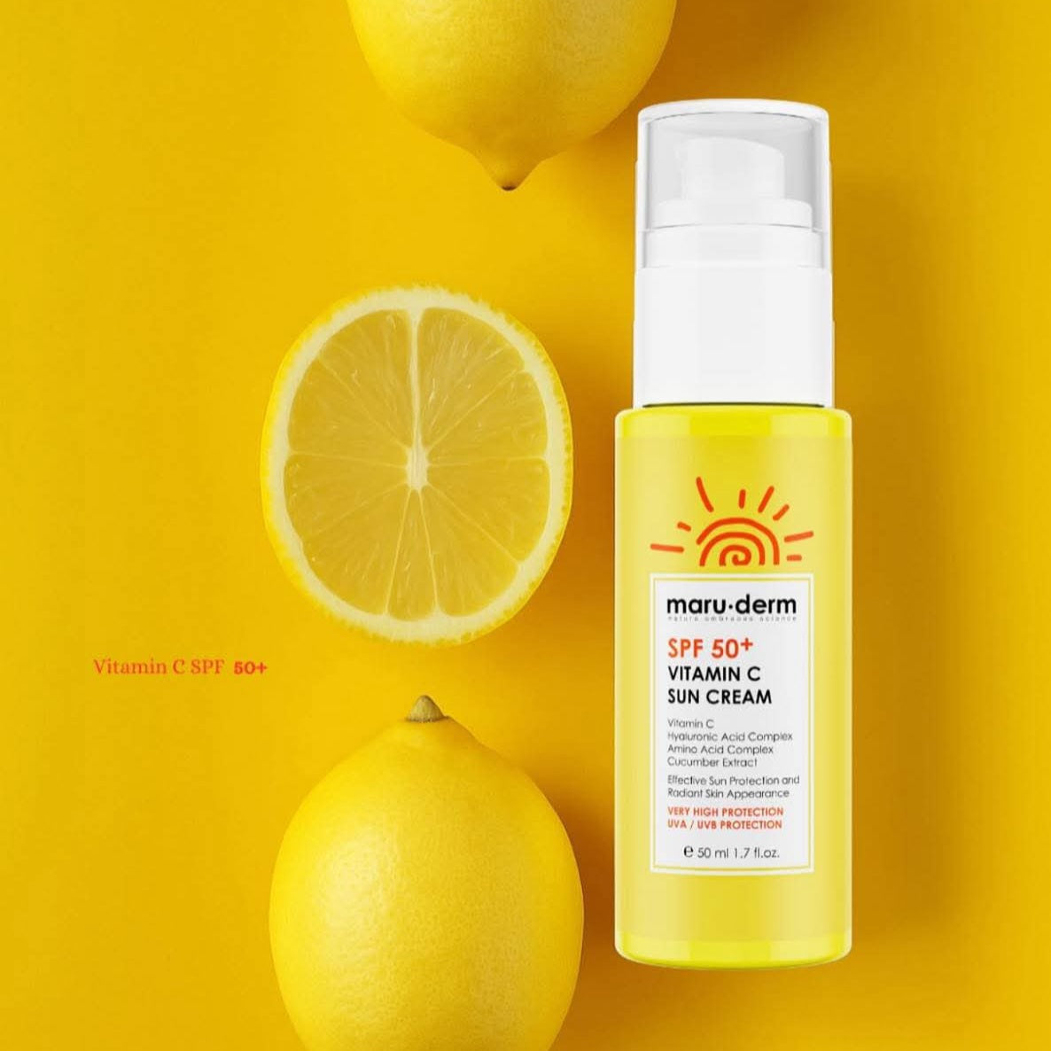 MARUDERM - Crème Solaire SPF 50+ à la Vitamine C - 50ml