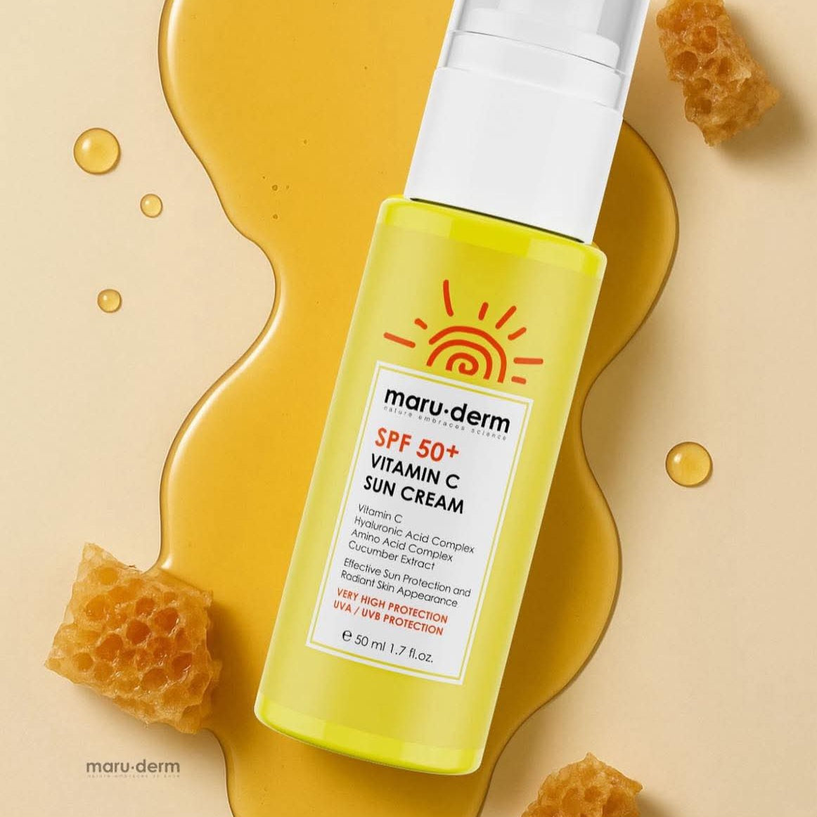 MARUDERM - Crème Solaire SPF 50+ à la Vitamine C - 50ml