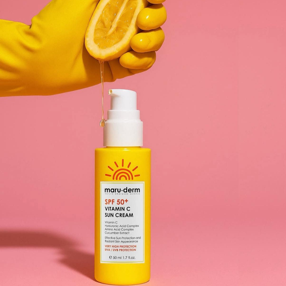 MARUDERM - Crème Solaire SPF 50+ à la Vitamine C - 50ml