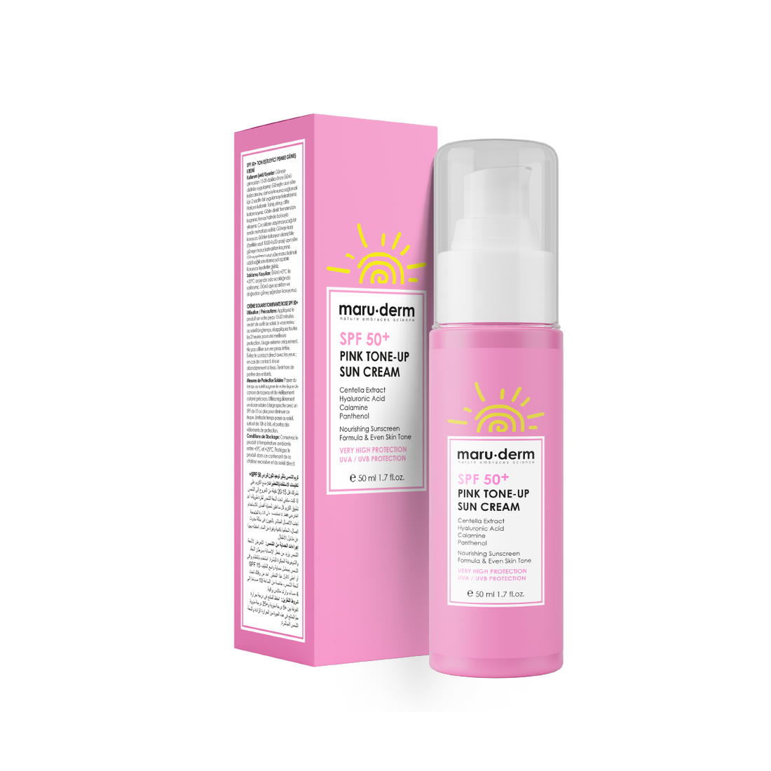 MARUDERM - Crème Solaire SPF 50+ Pink Tone-Up 50ml
