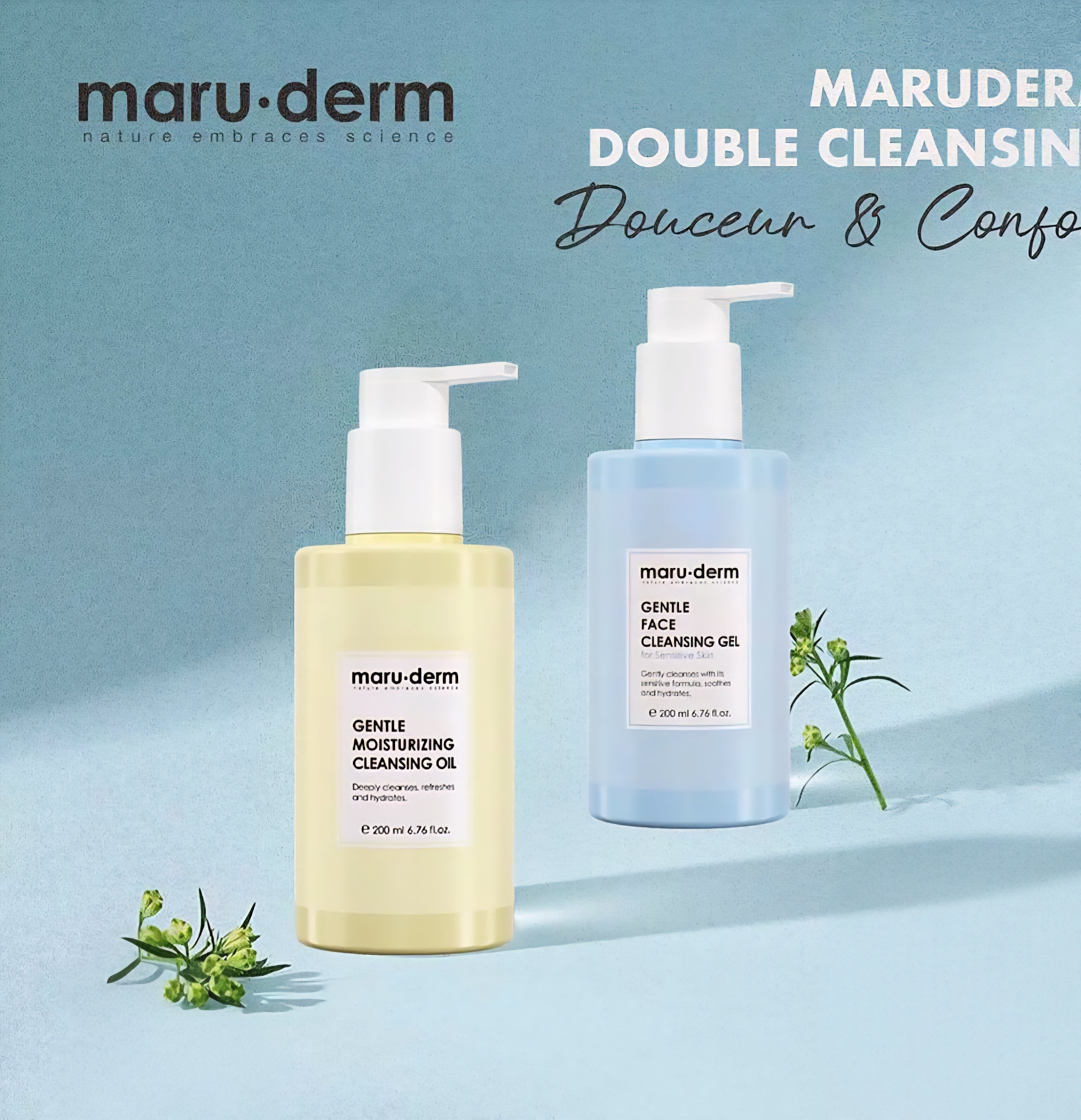 MARUDERM - Gel Nettoyant Visage Peaux Sensibles 200ml