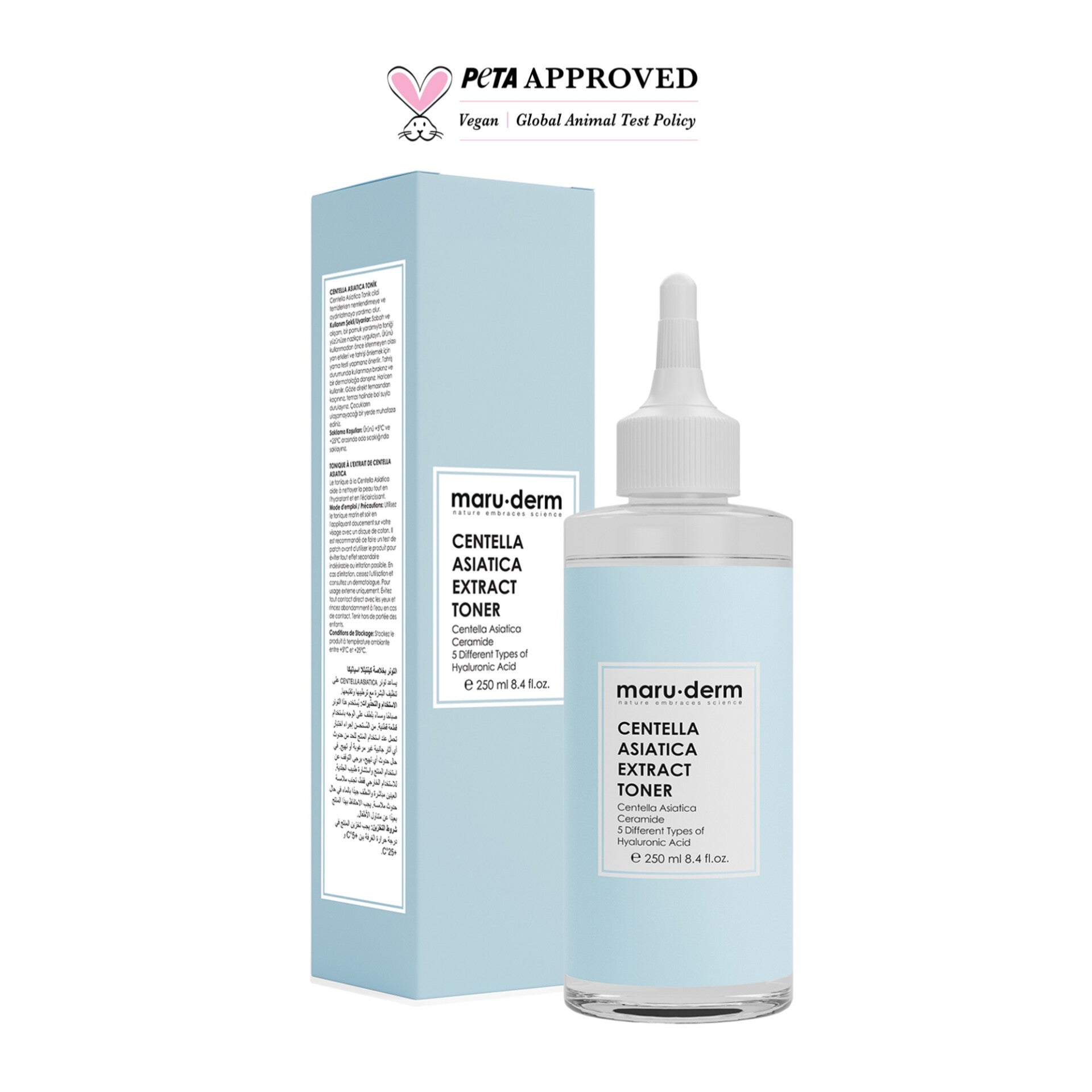 MARUDERM - Tonique Visage à l'Extrait de Centella Asiatica - 250ml